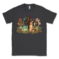 Smoke Western rabbit bunny with crosses Easter Day Classic Tee - HowdyJamesFarm