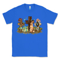 True Royal Western rabbit bunny with crosses Easter Day Classic Tee - HowdyJamesFarm