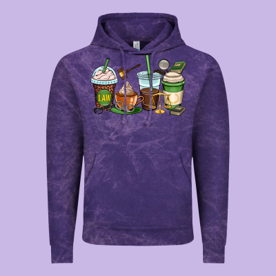 Lawyer Coffee Cups Vintage Hoodie Designed By Oliviacreatesart