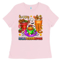 Happy Hallothanksmas Coffee Cups Ladies Tee | Teevron