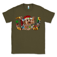 Army Green Cockapoo Christmas Joy Classic Tee - RanaPortraitStore