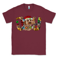 Burgundy Cockapoo Christmas Joy Classic Tee - RanaPortraitStore