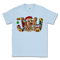Dusty Blue Cockapoo Christmas Joy Classic Tee - RanaPortraitStore