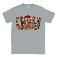 Heather Grey Cockapoo Christmas Joy Classic Tee - RanaPortraitStore