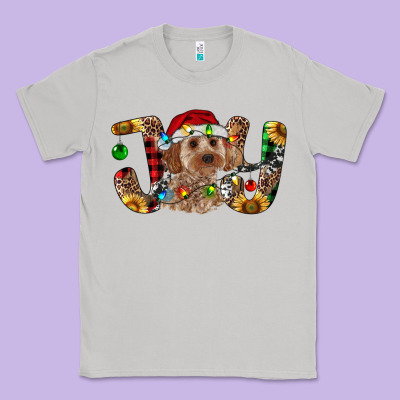 Cockapoo Christmas Joy Classic Tee Designed By Ranaportraitstore