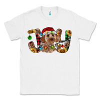 White Cockapoo Christmas Joy Classic Tee - RanaPortraitStore
