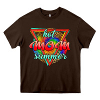 Chocolate Brown hot mom summer Heavy Core Tee - JahusDesignShop