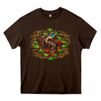 Chocolate Brown christmas rodeo Heavy Core Tee - RanaPortraitStore