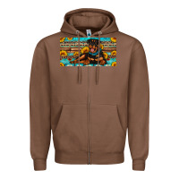 Chestnut rottweiler with sunflowers license plate Zipper Hoodie - Artiststas