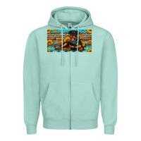 Seafoam rottweiler with sunflowers license plate Zipper Hoodie - Artiststas