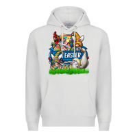 Dove Grey Easter truck Premium Hoodie - CowhideDigitalArt
