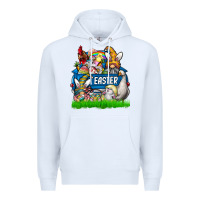 White Easter truck Premium Hoodie - CowhideDigitalArt