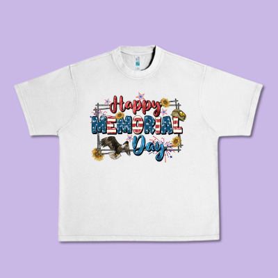 Happy Memorial Day 4th Of July Urban Heavy Tee Designed By Cowgirlartshop