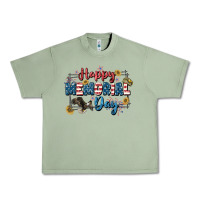 Oil Green Happy memorial day 4th of july Urban Heavy Tee - CowGirlArtShop