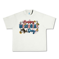 Pistachio Happy memorial day 4th of july Urban Heavy Tee - CowGirlArtShop