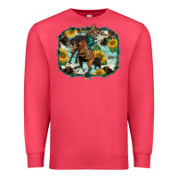 Cardinal western rodeo horse cowhide sunflowers Premium Sweatshirt - BarkalooDesign