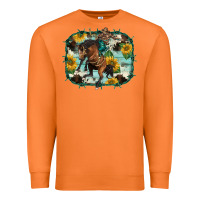 Carrot western rodeo horse cowhide sunflowers Premium Sweatshirt - BarkalooDesign