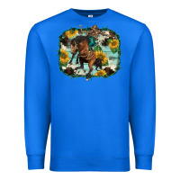 True Royal western rodeo horse cowhide sunflowers Premium Sweatshirt - BarkalooDesign
