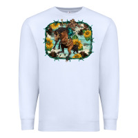 White western rodeo horse cowhide sunflowers Premium Sweatshirt - BarkalooDesign