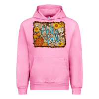 Fuchsia Pink hello fall Urban Hoodie - AdoDesignShop
