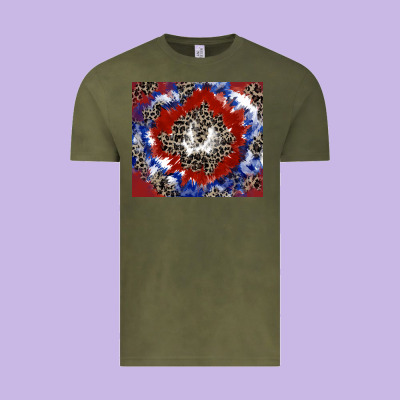 Patriotic Tie Dye Vintage Tee Designed By Cowgirlartshop