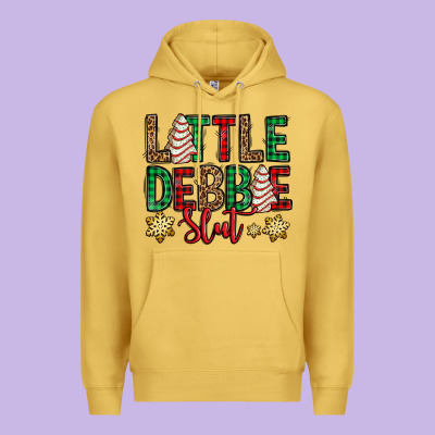 Little Debbie Slut Christmas Tree Cake Premium Hoodie Designed By Jasminsmagicworld