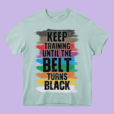 Black Belt Martial Art Training Karate Taekwondo Heavy Core Tee Designed By Bettercallsaul