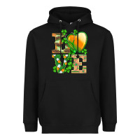 Black st.patricks nurse love heart stethoscope Heavyweight Hoodie - BarkalooDesign