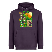 Plum st.patricks nurse love heart stethoscope Heavyweight Hoodie - BarkalooDesign
