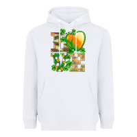 White st.patricks nurse love heart stethoscope Heavyweight Hoodie - BarkalooDesign