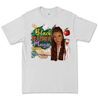 Dove Grey black teacher magic with afro Premium Tee - NancyCooperArtShop