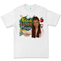 White black teacher magic with afro Premium Tee - NancyCooperArtShop