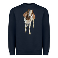Navy boer goat Heavyweight Sweatshirt - LillyAllenDesigns