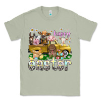 Matcha Happy Easter truck with farm animals Easter Day Classic Tee - HowdyJamesFarm