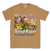 Toasted Coconut Happy Easter truck with farm animals Easter Day Classic Tee - HowdyJamesFarm
