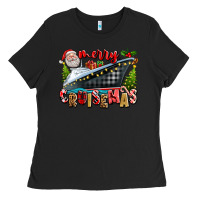 Black Merry Cruisemas Ladies Tee - texasbilliewilder