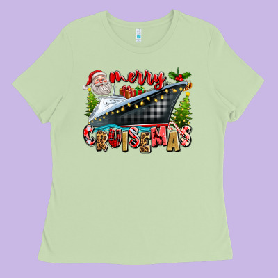 Merry Cruisemas Ladies Tee Designed By Texasbilliewilder