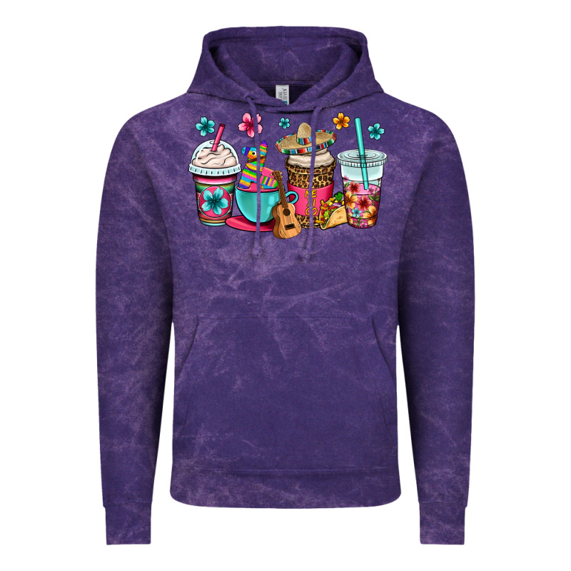Mexico Fiesta Coffee Cups Vintage Hoodie by OliviaCreatesArt | Teevron