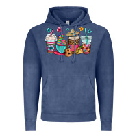 Vintage Denim mexico fiesta coffee cups Vintage Hoodie - OliviaCreatesArt