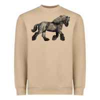 Mushroom Belgian Horse Heavyweight Sweatshirt - LillyAllenDesigns