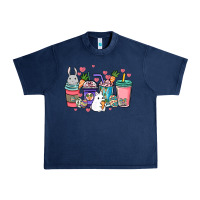 Navy Easter Day coffee drink Urban Heavy Tee - HowdyJamesFarm