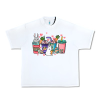 White Easter Day coffee drink Urban Heavy Tee - HowdyJamesFarm