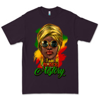 Plum i am black history Premium Tee - NancyCooperArtShop