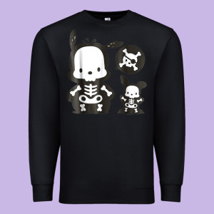 Pochacco Skeleton Halloween Shirt Premium Sweatshirt Designed By Longcreatives