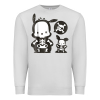 Dove Grey pochacco skeleton halloween shirt Premium Sweatshirt - longCreatives