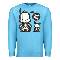 Ocean Blue pochacco skeleton halloween shirt Premium Sweatshirt - longCreatives