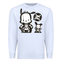 White pochacco skeleton halloween shirt Premium Sweatshirt - longCreatives