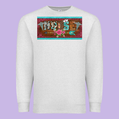 Western Nurse With Medical  Symbol Caduceus And Arrow License Plate Te Premium Sweatshirt Designed By Barkaloodesign