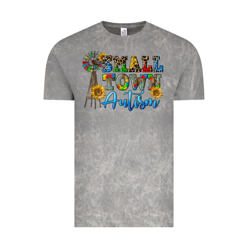Small Town Autism Vintage Tee by CowGirlArtShop | Teevron