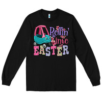 Black Easter Day Rollin into Easter toddler car Long Sleeve Tee - OliviaCreatesArt